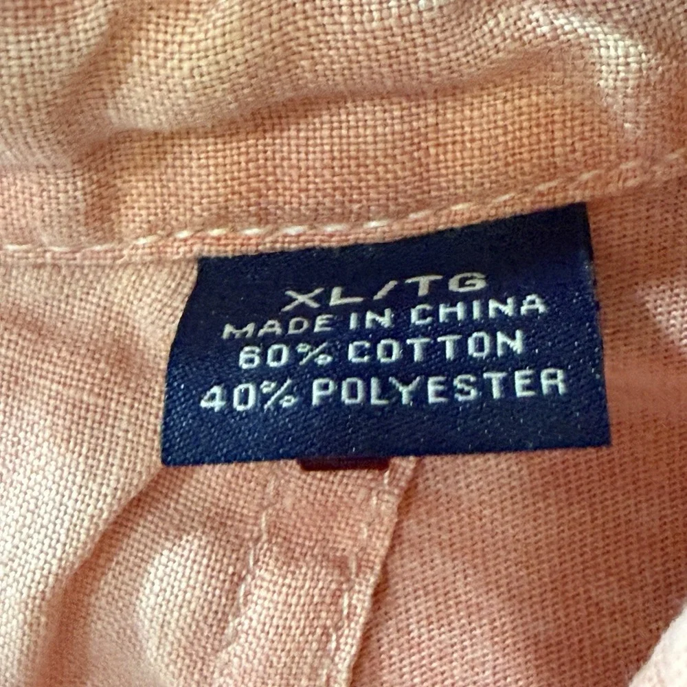Tommy Bahama Polo Shirt Mens XL‎ Pink Striped Short Sleeve Casual Cotton